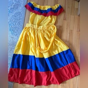 Colombian Traditional Casual Dress Size Large for Women